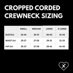 Gritty Cropped Corded Crew
