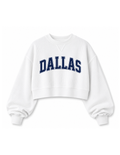Dallas Cropped Corded Crew