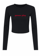 Power Play Long Sleeve Baby Tee